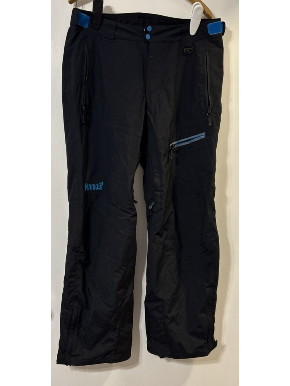 Marker Men's Black Ski/Snowboard Pants - Insulated, Pockets, Size M